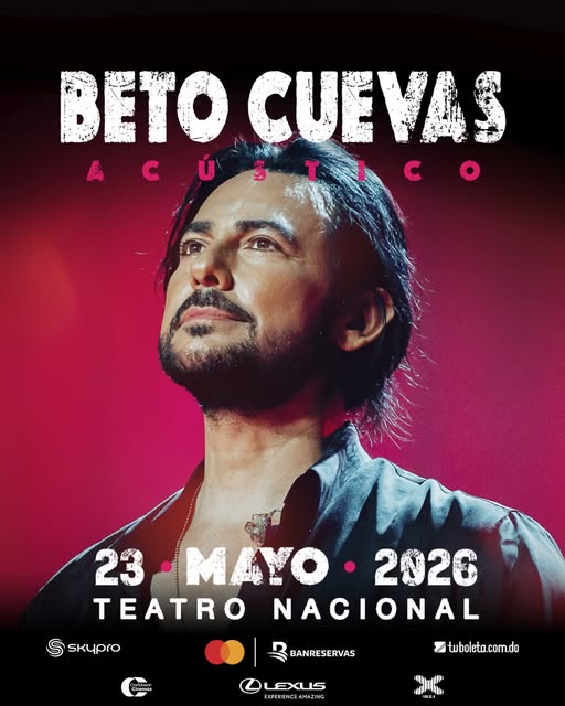 Beto Cuevas anuncia show acústico en Santo Domingo